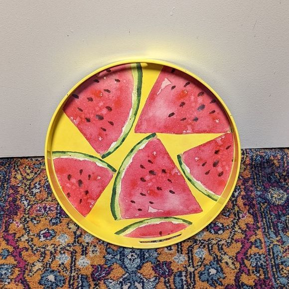 Other - Watermelon Serving Tray with Handles
